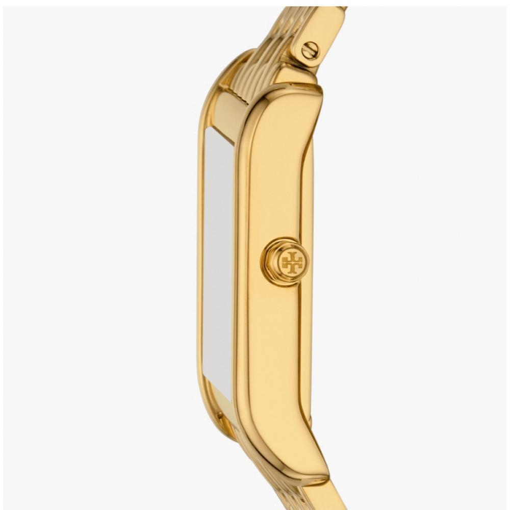 Tory Burch Eleanor Mother Of Pearl Square Women S Metal Watch Tbw1089