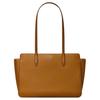 Robinson Logo Zip Closure Leather Tote Bag Women Tote Brown 137326-244