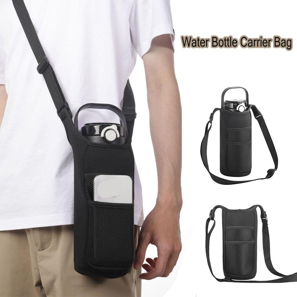 Waterproof Water Bottle Carrier Bag Heat Insulated with Strap Cup Sleeve Pouch Protective Cover Portable Thermos Cup Sleeve