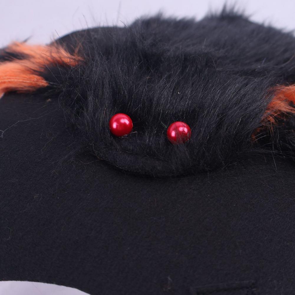 Pet Spider Costume Halloween Furry Simulation Spider Apparel for Cats Halloween Party Cosplay Dress Up Accessory