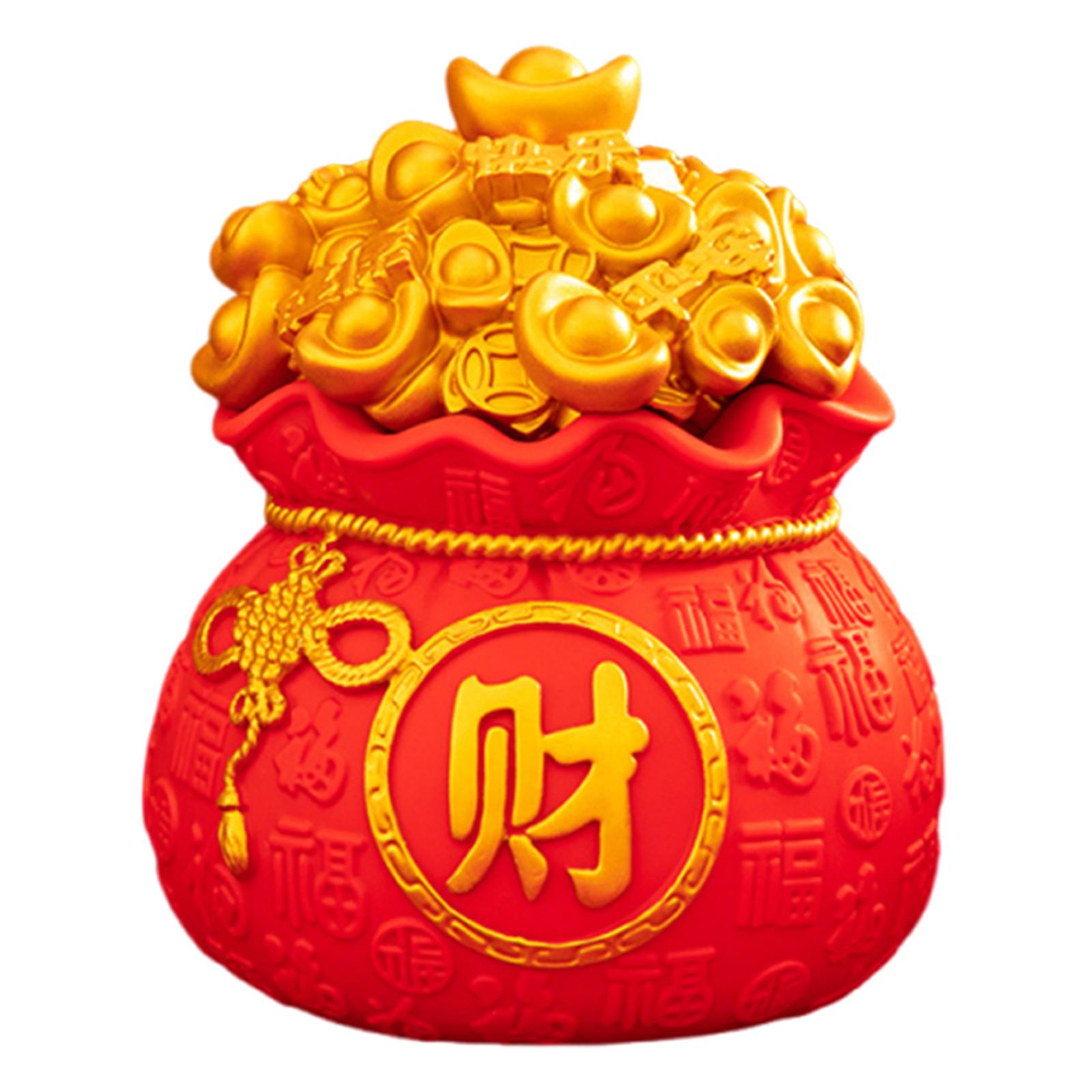 

Statue Decorative Figurine Piggy Bank Collectible Money Bank Tabletop Ornament for Entrance Cabinet Shelf Bedroom