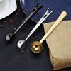 Stainless Steel Coffee Spoon with Clip Coffee Weighing Measuring Spoon Barista Coffee Accessories Scoop Spoon