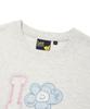 WACKY WILLY [Wacky Willy X Lee] Women'S I-Lil-Lil-Lil Crop Short Sleeve T-Shirt Light Gray