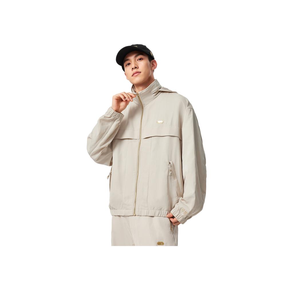 Li Ning X Palace Museum Collaboration Chinese Culture Series Loose Fit Long Sleeve Windbreaker Hooded Jacket Woven Coat Men Outerwear AFDVG31-1
