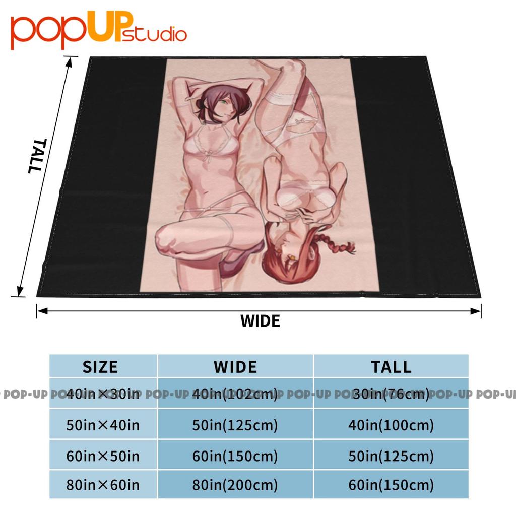 Bom Devil Reze Control Makima In Lingerie Chainsaw Ultra-Soft Blanket Quilt Winter Sofa Cover Bed Covers