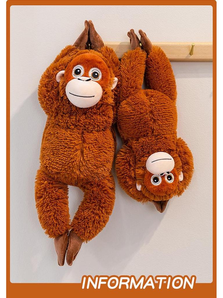 Gorilla Plush Toy: Long-Armed Monkey Soothing Pillow