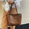 New Casual Simple Large-capacity Tote Bag 2025 Daily Versatile Commuting Advanced Sense Women's Korean Version Shoulder Bag
