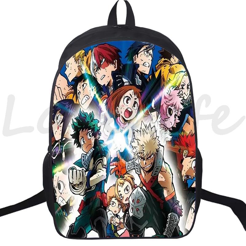Anime Backpack My Hero Academia School Bags for Boys Girls Boku No Hero Academia Bagpack Teens Travel Bag Rucksack Kids Mochila