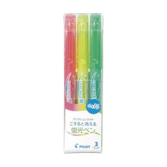 Pilot Highlighter that disappears when rubbed, Frixion Light, 3 colors, 10 pieces SFL300SL103C