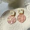 Crystal Clear Drops Earrings Acrylic Stud Earrings Chic Geometric Pendant Earrings  Women's Jewelry