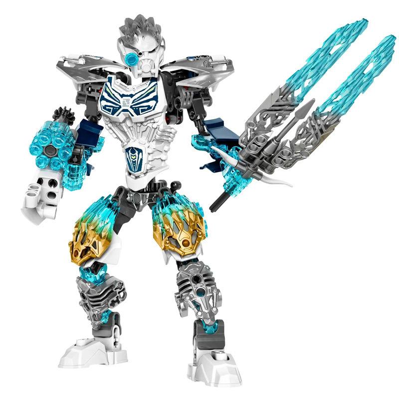Nuovo Robot Mecha Combinabile Soldato Scheletrico Blocchi da Costruzione Guerriero Biochimico Maschera Dorata Giocattolo Ragazzo Regalo per le Feste dei Bambini