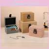 Stylish Rattan Texture Storage Box With Lid For Desk Accessories Decoration