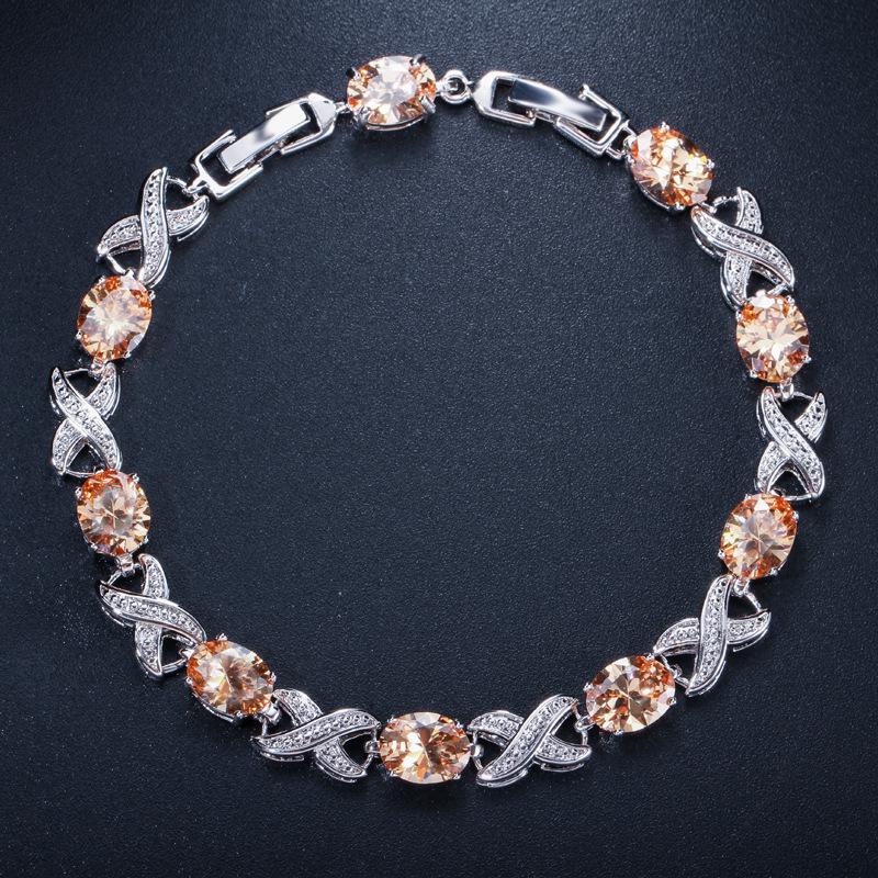Trend Bracelet Aaa Zircon Multi-Color Optional Temperament Women'S Jewelry