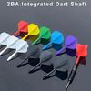 5PCS 2BA Plastic Dart Shaft Set Integrated Dart Flights and Shafts Standard Design Anti-Fall Dart Tail Wing Dart Accessories Kit