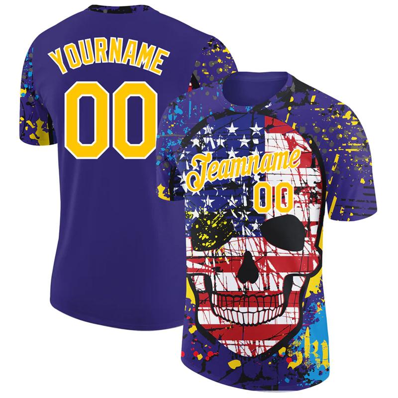 Fashionable Skeleton Pattern Men s T-shirt, Fashionable Team 3D Printed Jersey, Cool Street Sports Short Sleeved Tops 6XL
