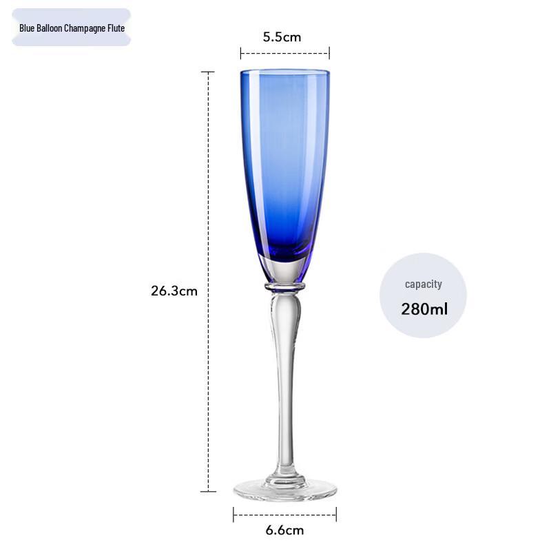 

LISM Elegant Handmade Crystal Champagne Flute