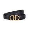 Womens Genuine Leather Belt With Zinc Alloy 8-Shape Buckle Jeans Casual Pants Stylish Waistband