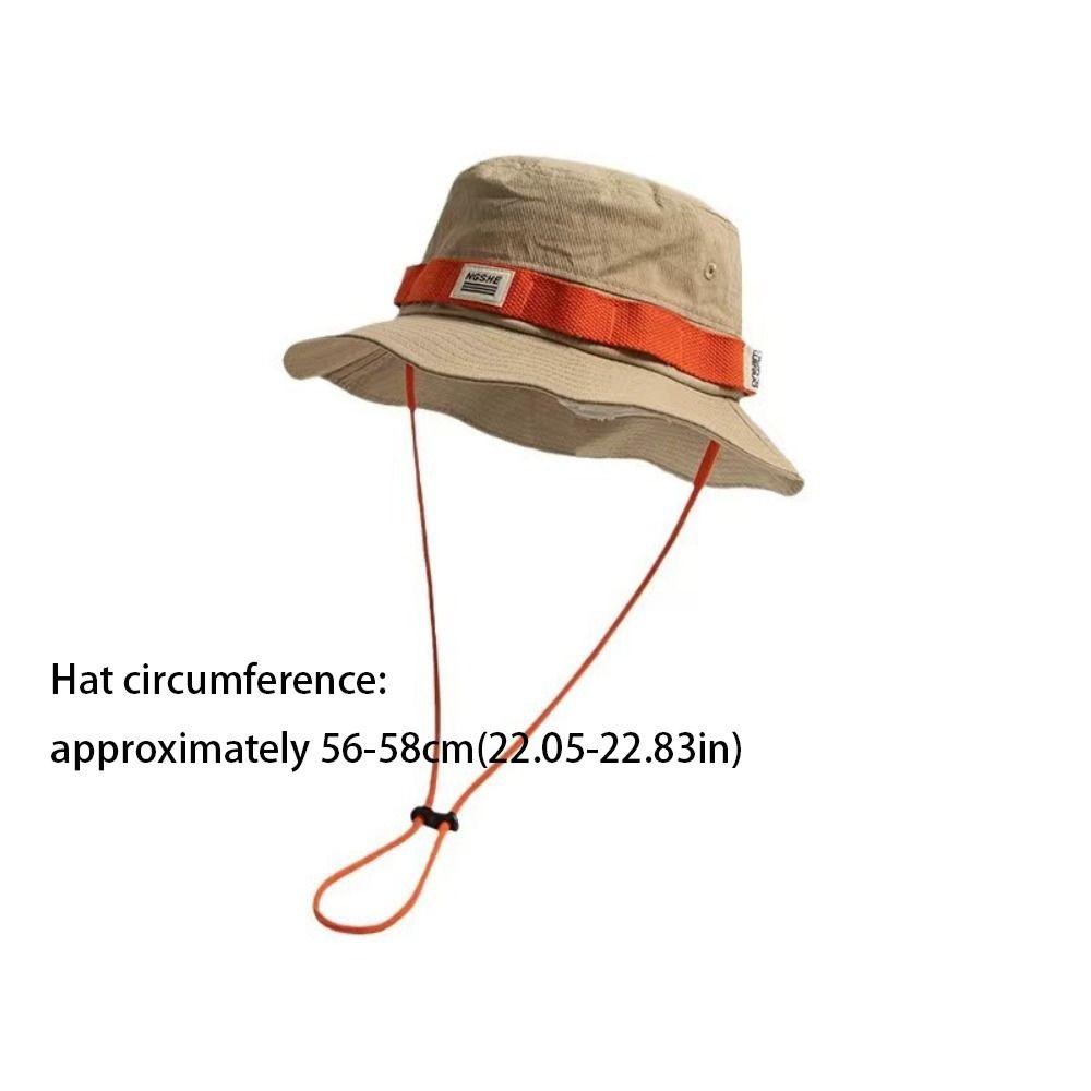 Breathable Fisherman Hat Contrast Color Mountaineering Hat Cute Camping Hat  Women's