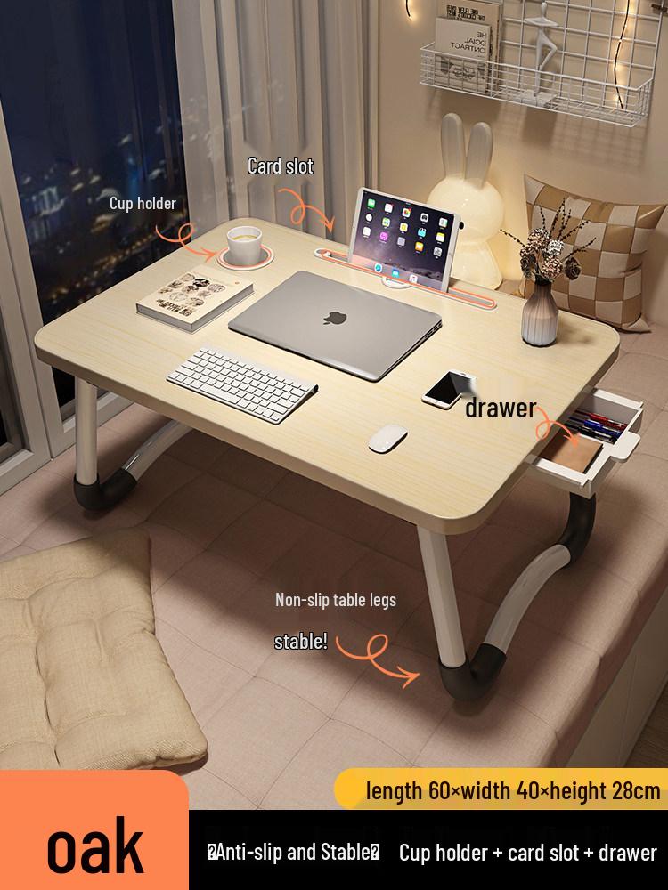 Foldable Bedside Table & Study Desk for Dorms and Kids