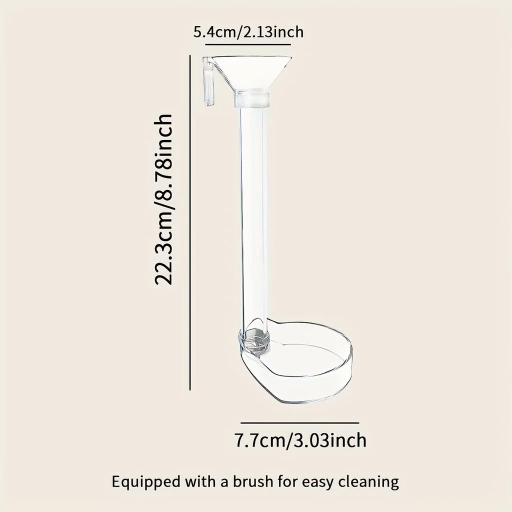 Acrylic Aquarium Fish Feeder Transparent Tube Multifunctional Large Capacity Fish Tank Food Dispenser For Aquarium Tank Shrimp