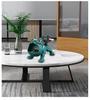 Entryway Console Table with French Bulldog Key Holder, Luxurious Shoe Cabinet, and Creative Home Decoration