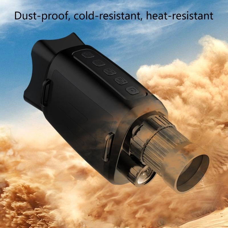 Ultrared Rays Night Visibility Monocular Optically 16x Magnification Recording Functionality For Hunting Hiking Surveillances
