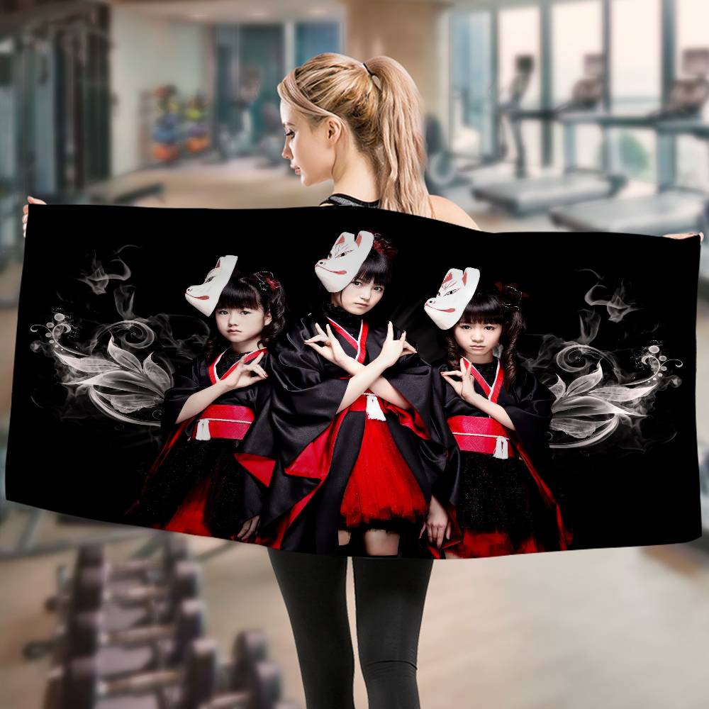 Classic Kawaii Metal Band B-Babymetal Microfiber Beach Towel Absorbent Quick Dry Soft Yoga Swimming Resort Mountain Towel
