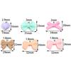 20Pcs Acrylic Beads Colored Spray Paint Heart Bow Shape Loose Spacer Beads For DIY Charm Phone Chains Bracelet Jewelry Gift