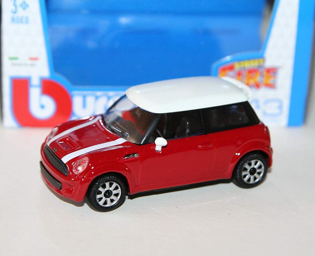 Bburago Mini Cooper Diecast Car 1/43 Scale MINI COOPER S 2008 (Red) [Parallel Import]