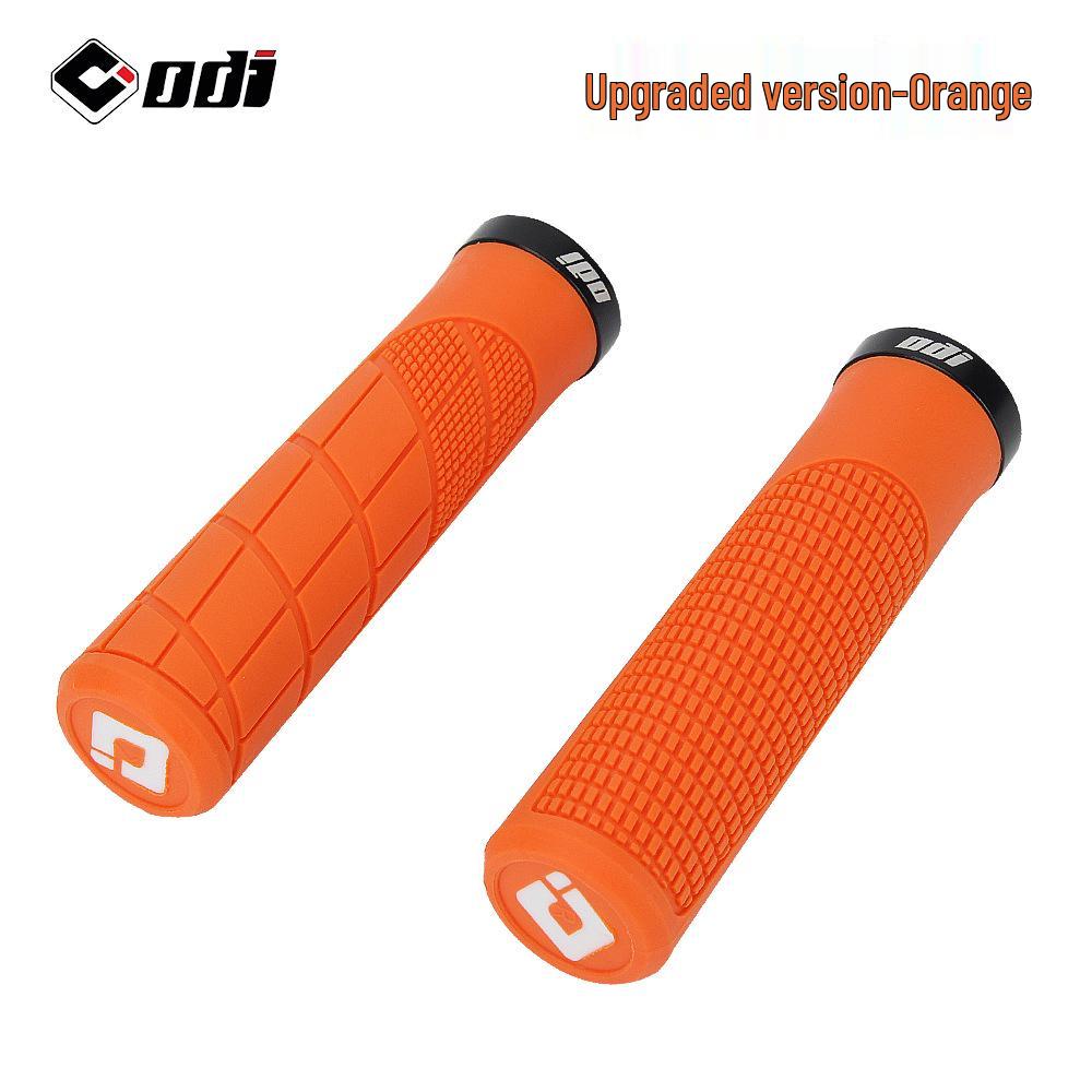 American ODI Anti-Slip Shock-Absorbing Lock-On Rubber Grips for Mountain, Fixed Gear, and Folding Bikes