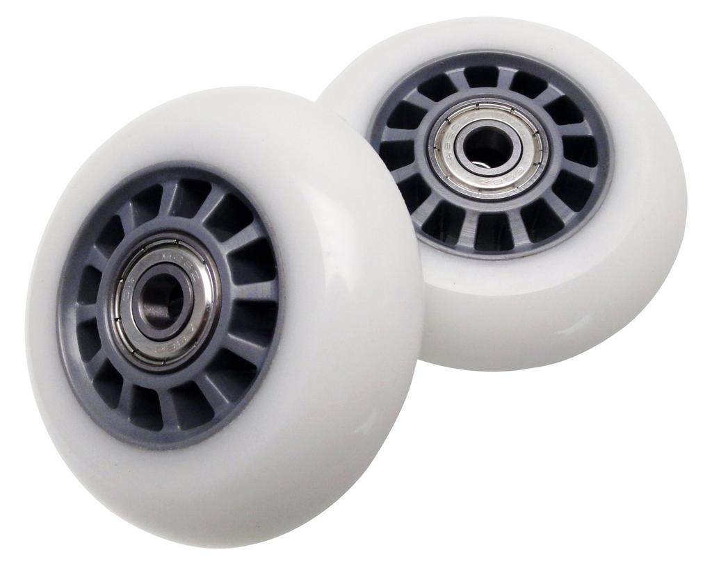RANGS White Color Not Genuine Replacement for Lipstick Deluxe 68mm 2-Piece Wheels, (Rim Selectable), Mini,