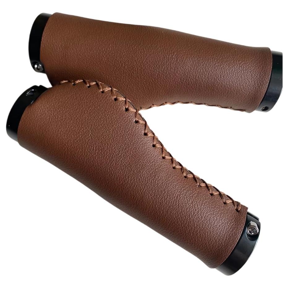 Bicycle Handle Bar Cover Dark Brown Imitation Leather Handlebar Cover Mountain Bike Microfibre Leather Comfortable Grip