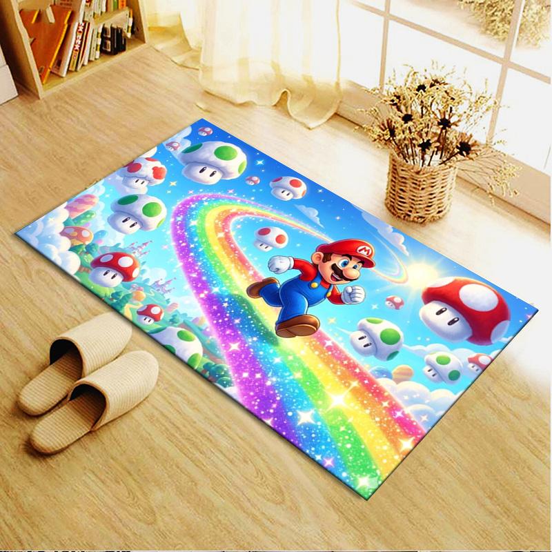 Mario Carpet Rug for Living Room Bedroom Home Sofa Decoration,Kids play Non-slip Floor Mat