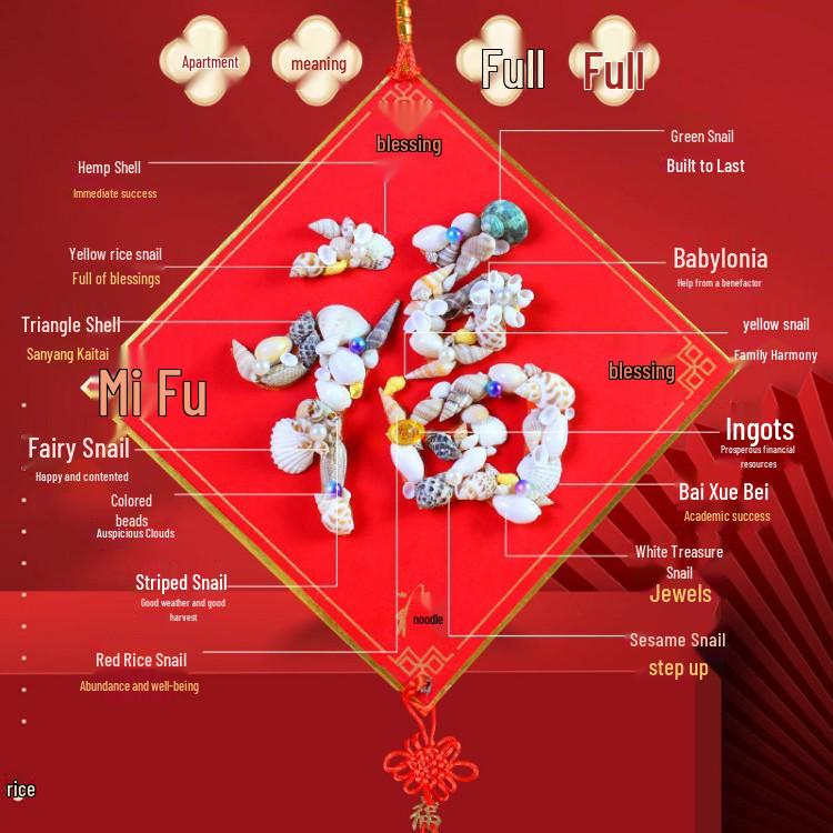 Year of the Horse Harvest Fu Character DIY Handmade New Year Door Hanging Ornament