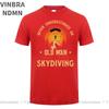 Vintage Retro Never Underestimate An Old Unisex Who Loves Skydiving T Shirt Unisex Unisex For Dad Birthday Gift Sky Diver Skydive Tshirt