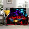 Robot Invasion Alert Blanket Flannel Blanket for Bed, Sofa, Camping, Hiking, Picnic Essentials, Gift for Family Fan Gifts