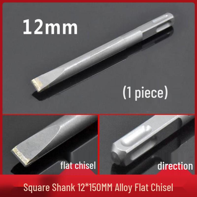 Elektryczny zestaw dłut udarowych: Uchwyt sześciokątny i kwadratowy, Szpiczaki i płaskie dłuta do rowkowania betonu i ścian