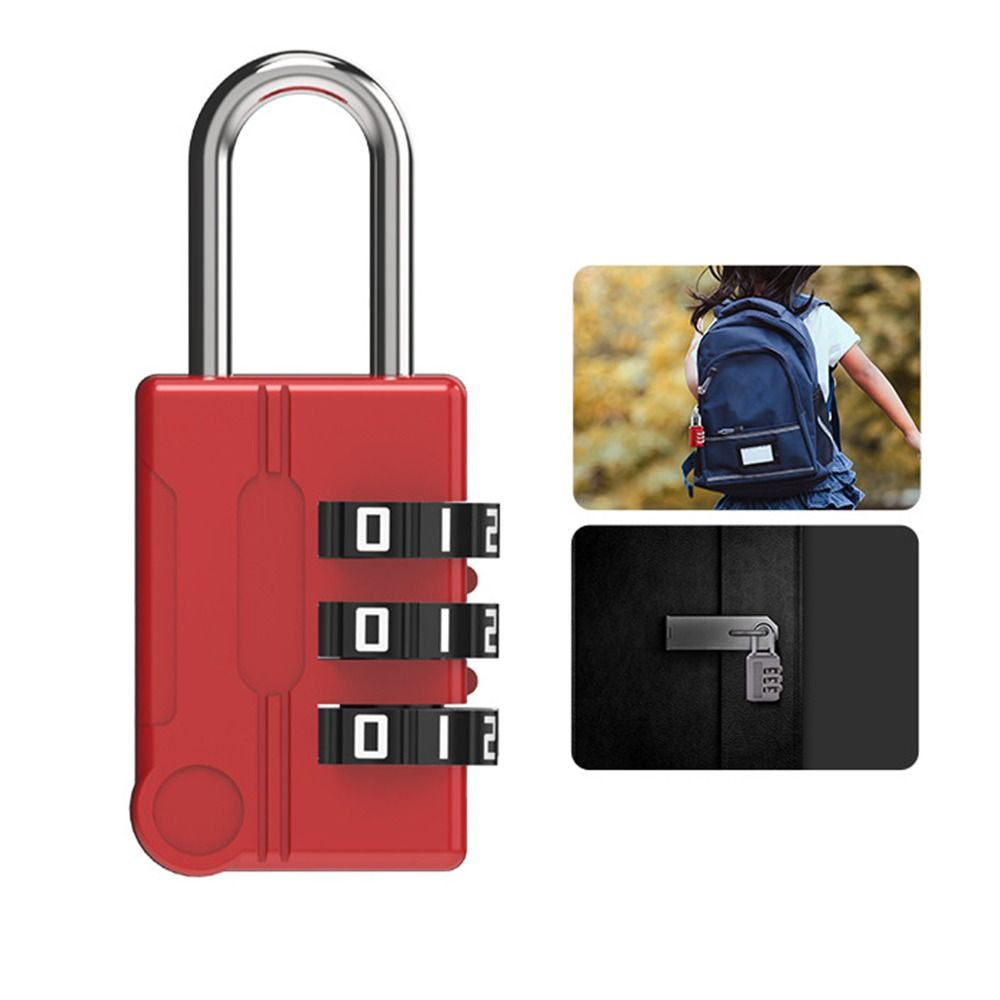 Travel Combination Lock Password Lock Backpack Zipper Lock Luggage Padlock Dormitory Cabinet  Lock