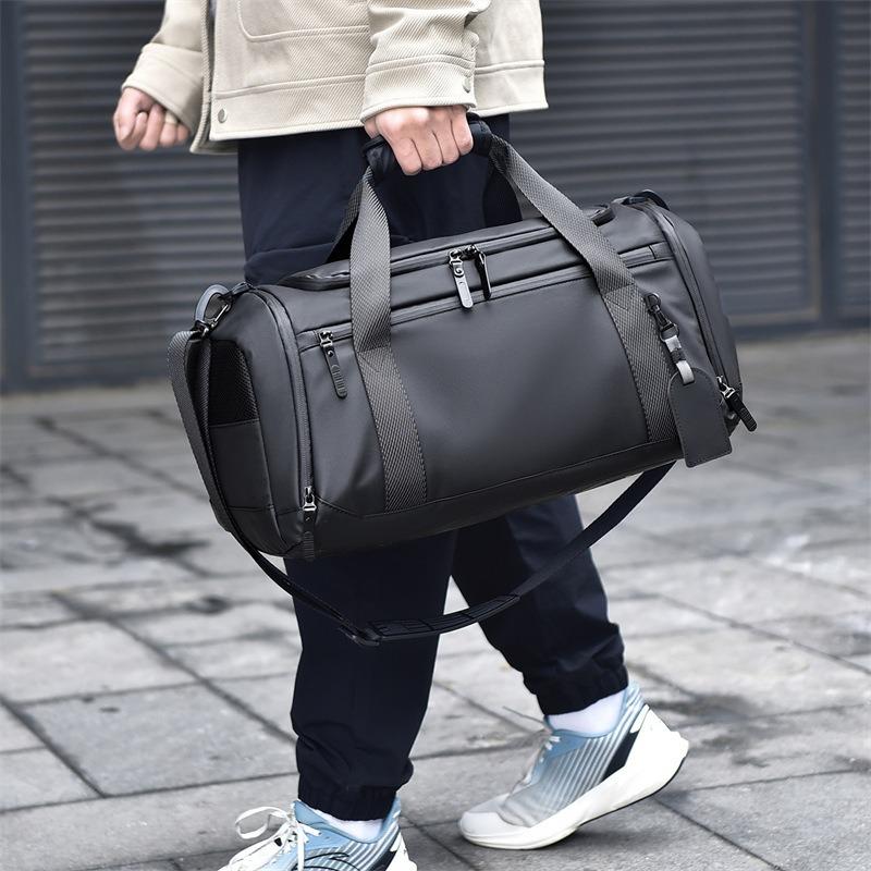 Travel bags Men's and women's wet and dry separation shoe compartment Large capacity handbag Travel luggage Sports fitness bag Men's