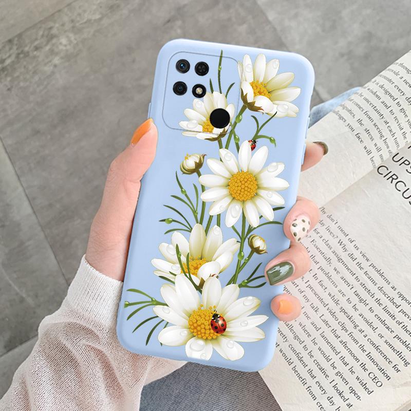 Für Redmi 10C 10 C 10A Hülle Funda Vintage Blumen Blätter Schutzhülle Weiche Capa Für Xiaomi Redmi 10C 13C 14C Bumper Case