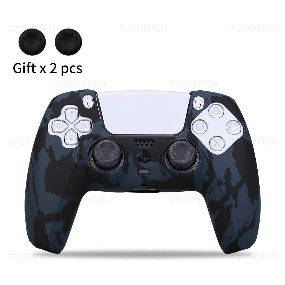 Für PS5 Controller Schutzhülle Silikon Für Playstation 5 Anti-Rutsch Abdeckung Skin für PS5 Slim Hülle Daumengriffe Zubehör