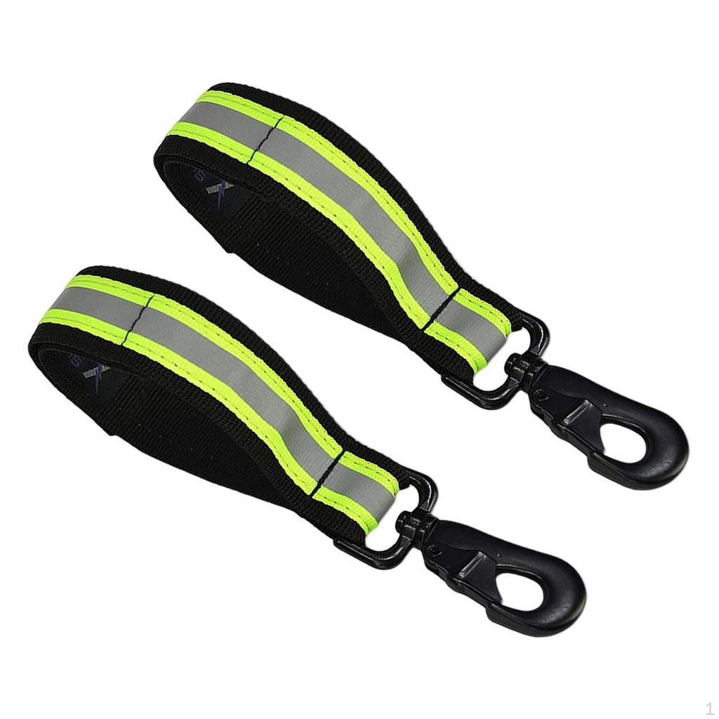 2x Firefighter Glove Strap Turnout Gear Tool Firefighting Black