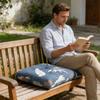 Pack Of 2 Outdoor Chair Cushions For Garden Patios Poolsides U Shape Designs And Polyester PP Cotton Fill