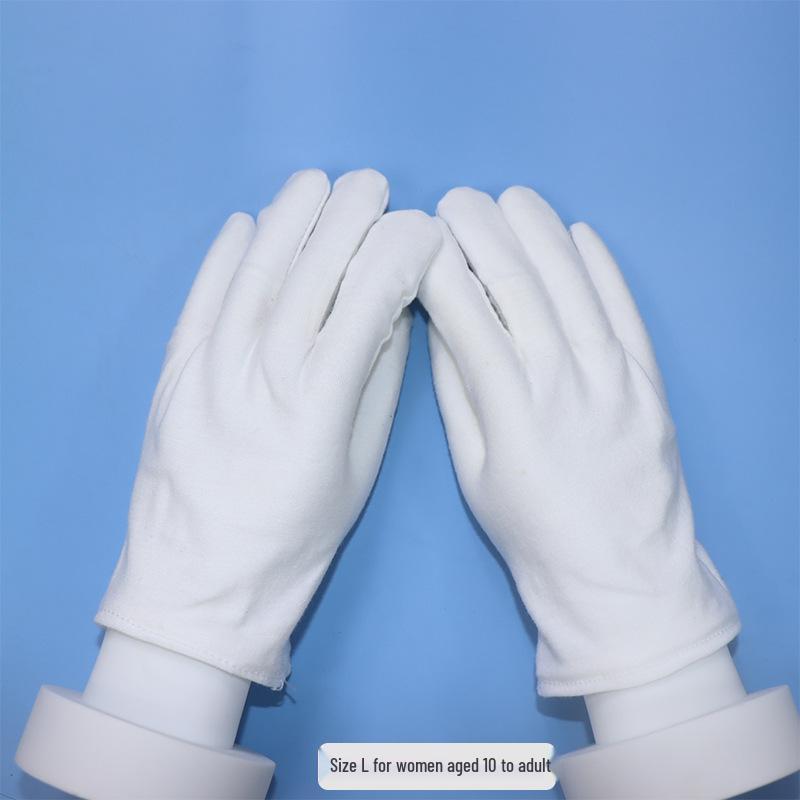 

Детские белые перчатки для выступлений - Эластичные и тонкие для мальчиков и девочек от детского сада до средней школы One Size