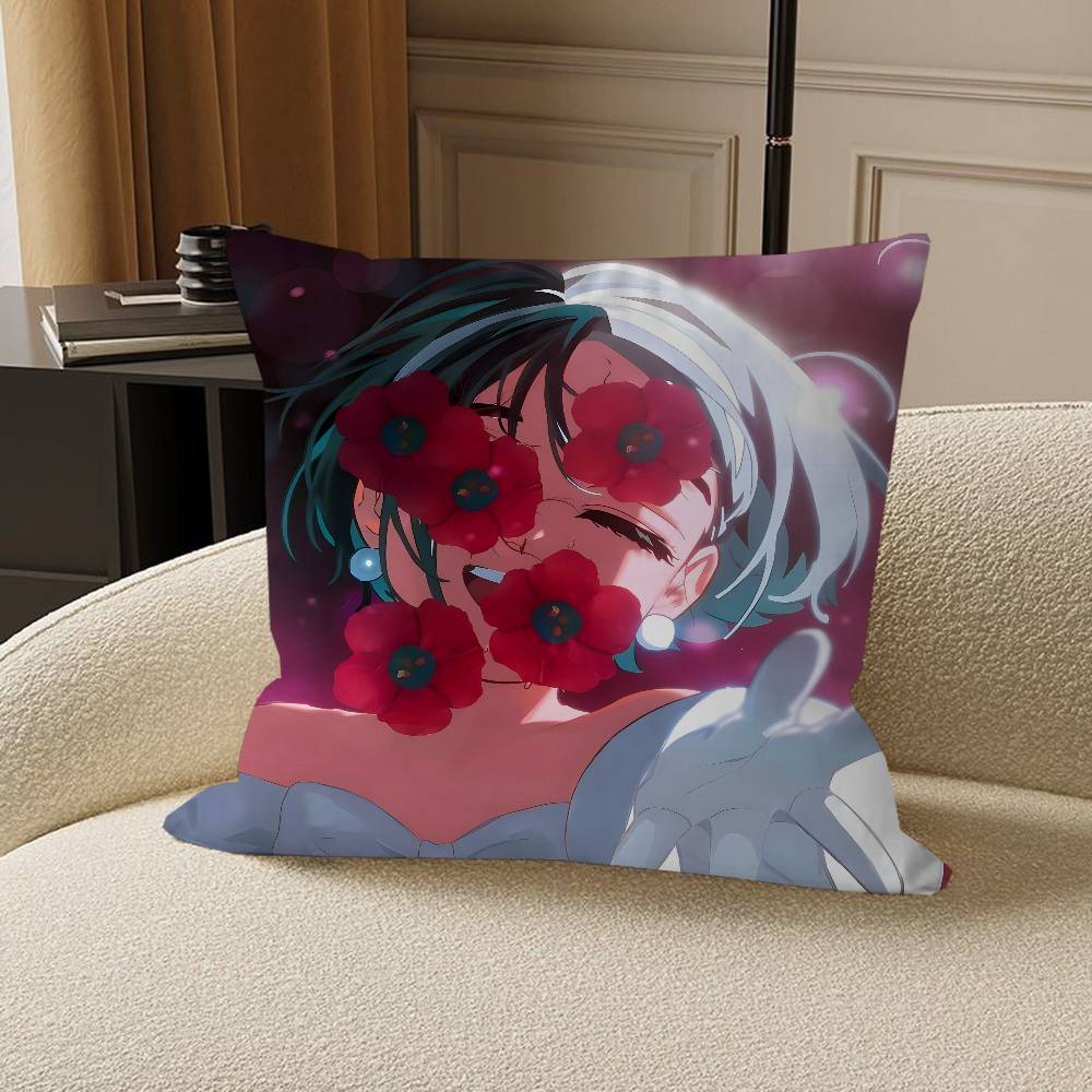 

Sua Pillowcase Toon Gift Cushion Cover Bedroom Home Sofa Chair Seat Decor Pillow Case 12x12Inch