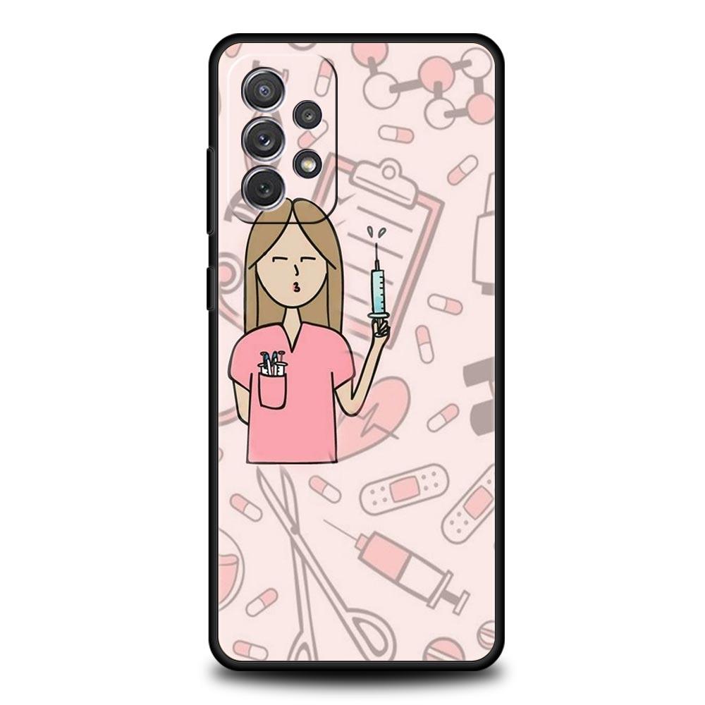 Phone Case For Samsung Galaxy A15 A13 A51 A71 A41 A31 A21S A03S A05 A35 A55 A23 A25 A33 A53 A73 5G Cover Doctor Nurse Medical