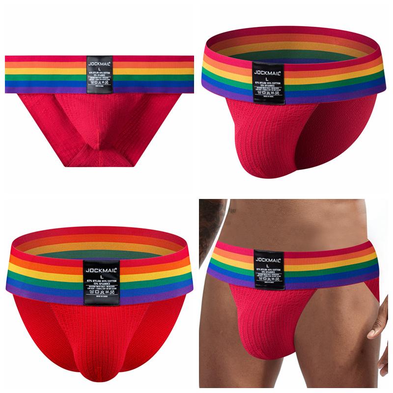 Kalsonger JOCKMAIL Slumpfärg 1 st Bomull Nylonblandning Material Mode Sexiga Sportunderby Klubbparty Vardags Casual Shorts