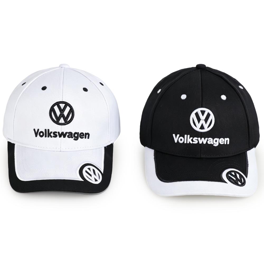 T27Valve Stems Caps Car Logo Adjustable Embroidery Baseball Cap Hat UV Protection For Volkswagen VW GTI Golf Polo Passat Tiguan RLi