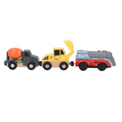 3pcs Magnetic Train Toy Smooth Driving Exquisite Fun Safe Long Lasting Use Locomotive Train Set for