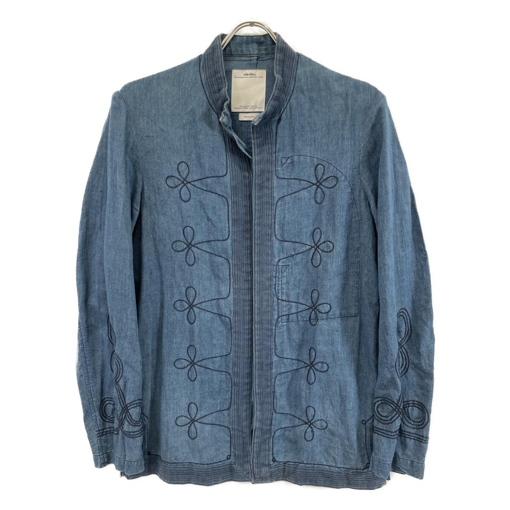 VISVIM Indigo White Owl Champagne Shirt tops 2 IndigoUsed